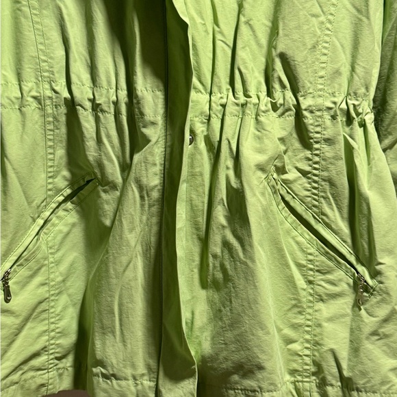 EUC Cherokee Women’s Lime Green Hooded Zip Up Jacket Size Small - Picture 4 of 8